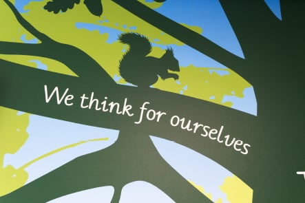 Primary School Values themed welcoming wall art