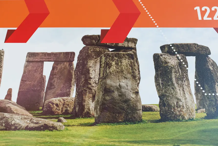 West Acton Primary history subject timeline school hall wall art