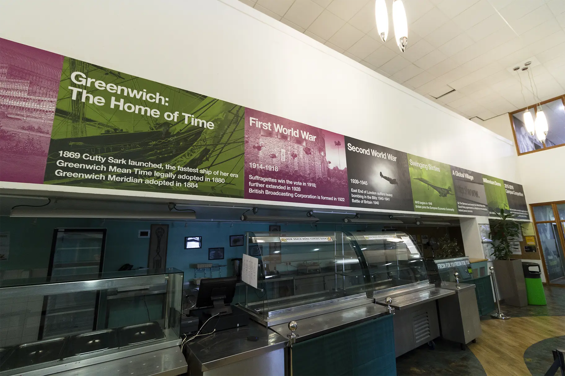 Shooters hill Sixth Form College Historical infographic timeline Wall Art