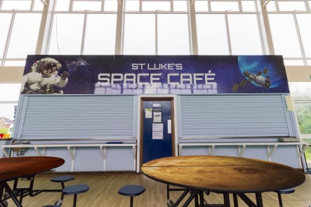 St Lukes Space Cafe bespoke Foundation School Wall Art