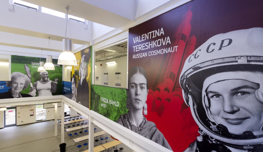 Townley Grammar Inspirational women atrium wall art