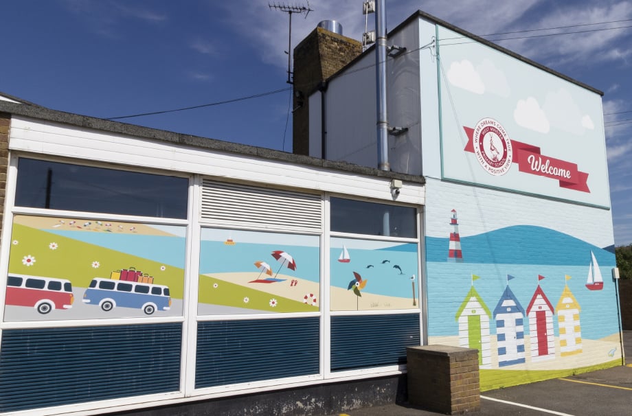 Primary Schools bespoke designed external welcome wall