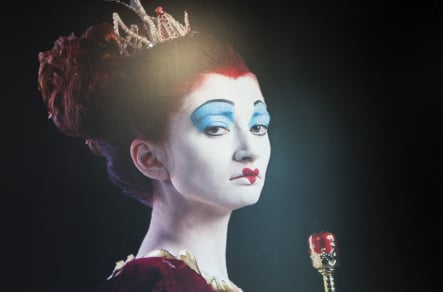 Bespoke Alice in Wonderland themed school wall art