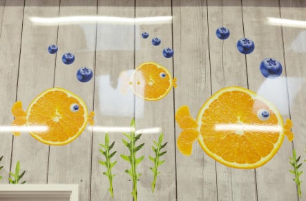 West Acton Primary school canteen wall art