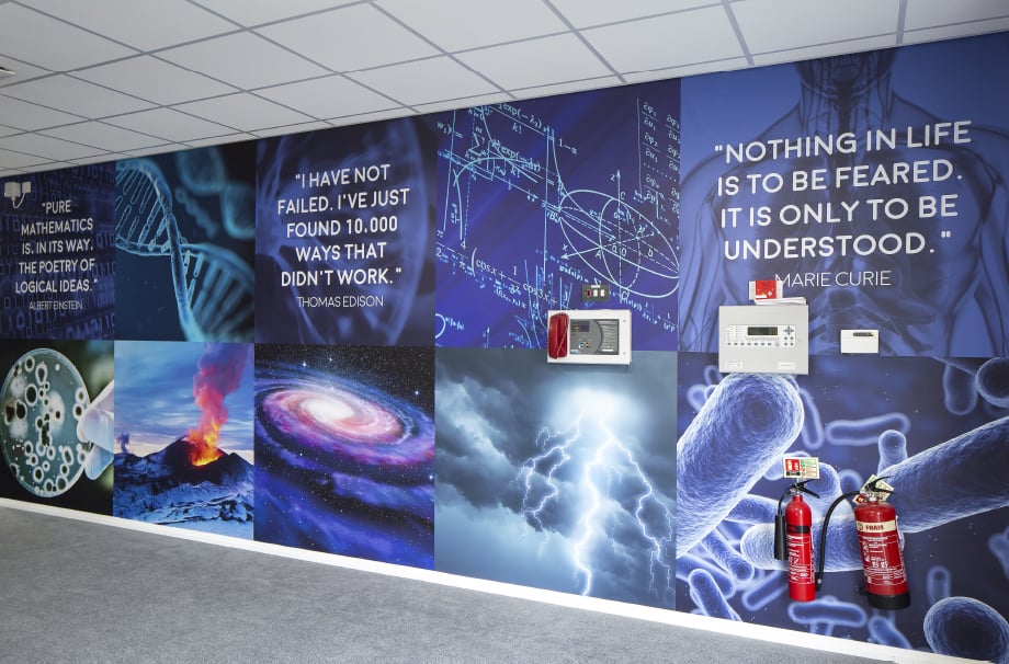 Brampton Sixth Form inspirational quotes science walls Wall Art
