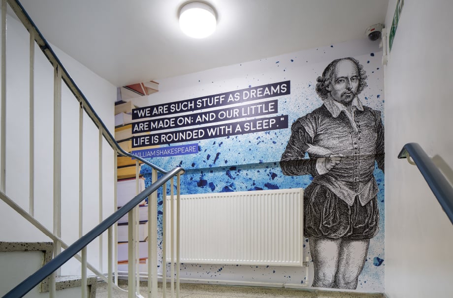 School inspirational literature themed bespoke motivating Wall Art