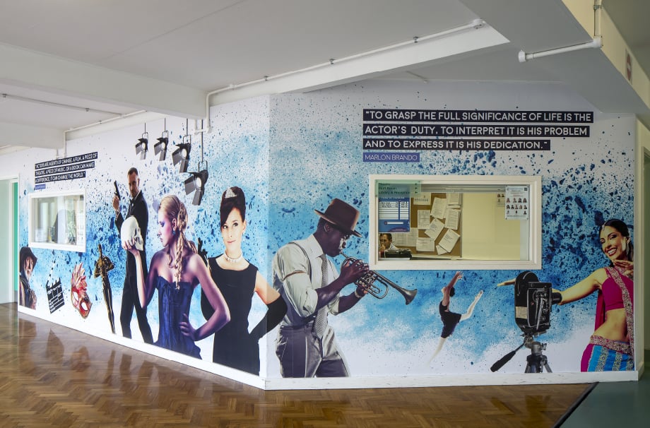 Brampton Manor Academy Bespoke music themed corridor wrap Wall Art