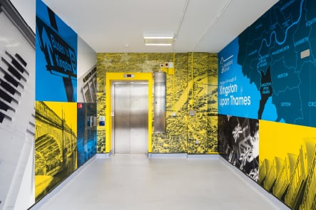 Bedlesford local landmark corridor feature wall art