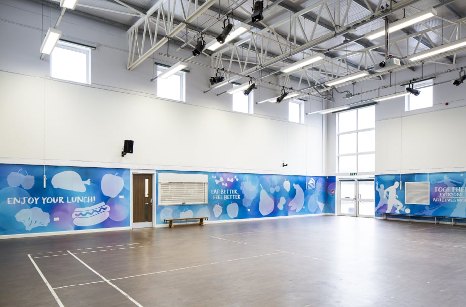 The Colleton sports hall motivational wall wrap wall art