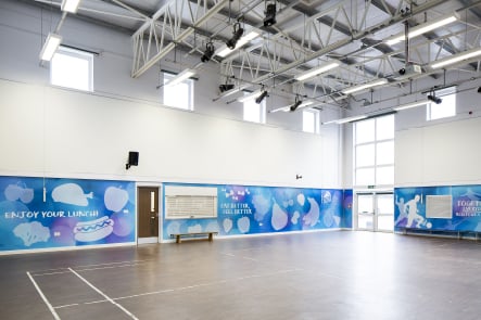 The Colleton motivational healthy eating sports hall wrap wall art