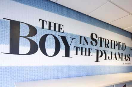 English Literature themed school hall wall art