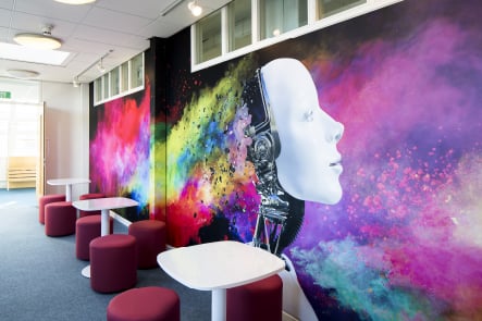 Croydon High School ICT feature wall art