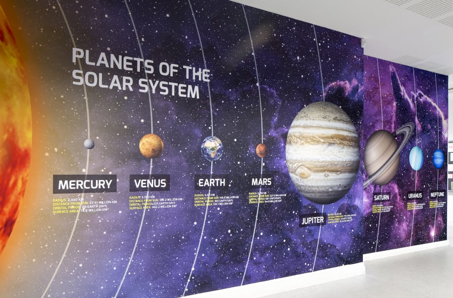 Richmond Park Academy Science themed school entrance Wall Art