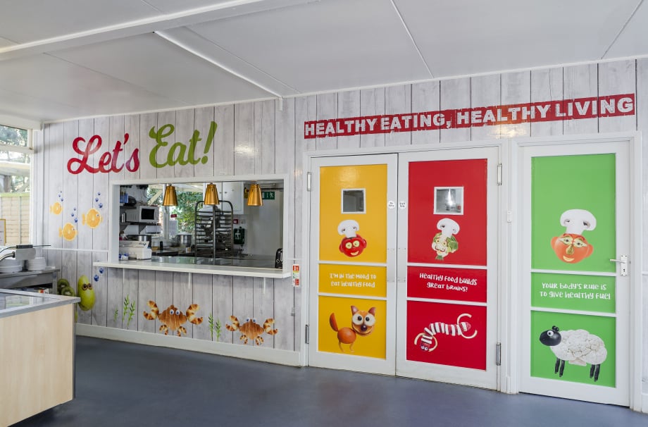 Healthy eating healthy living bespoke canteen Wall Art