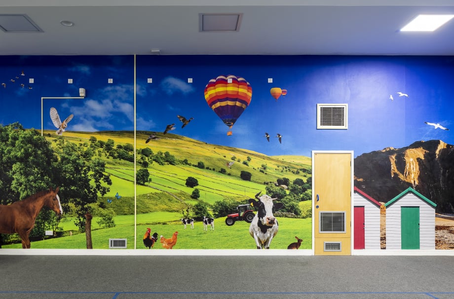 Coventry Primary School bespoke graphic design installation wall art