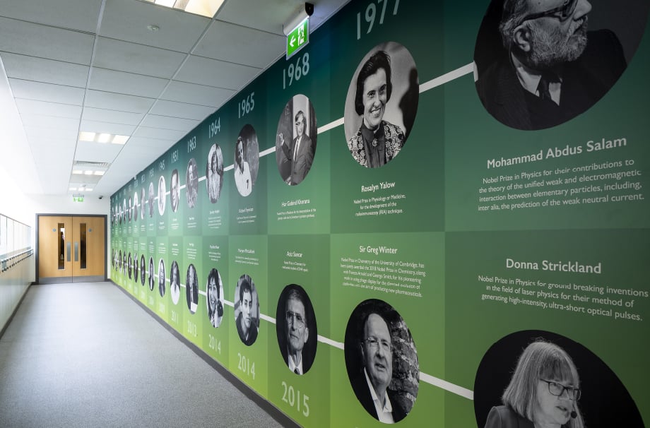 Alperton Community School Subject event timelines wall art