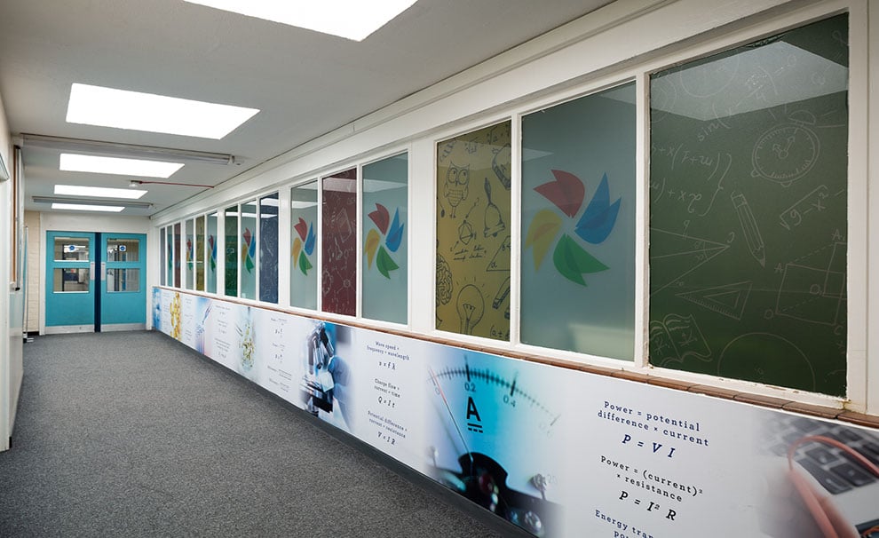 The Forest School Science corridor and window Wall Art