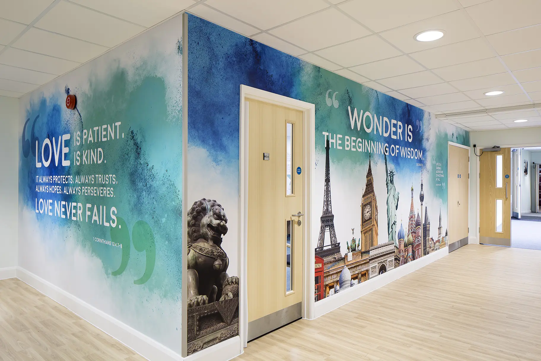 st edmunds inspiration corridor wall art