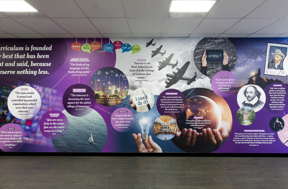 Curriculum wall design