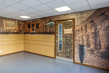 History Themed Cloakroom