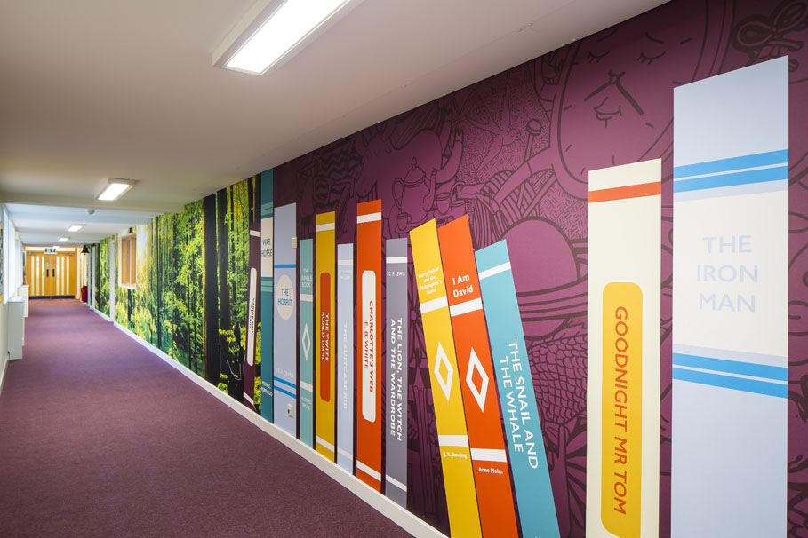 Library Corridor Art