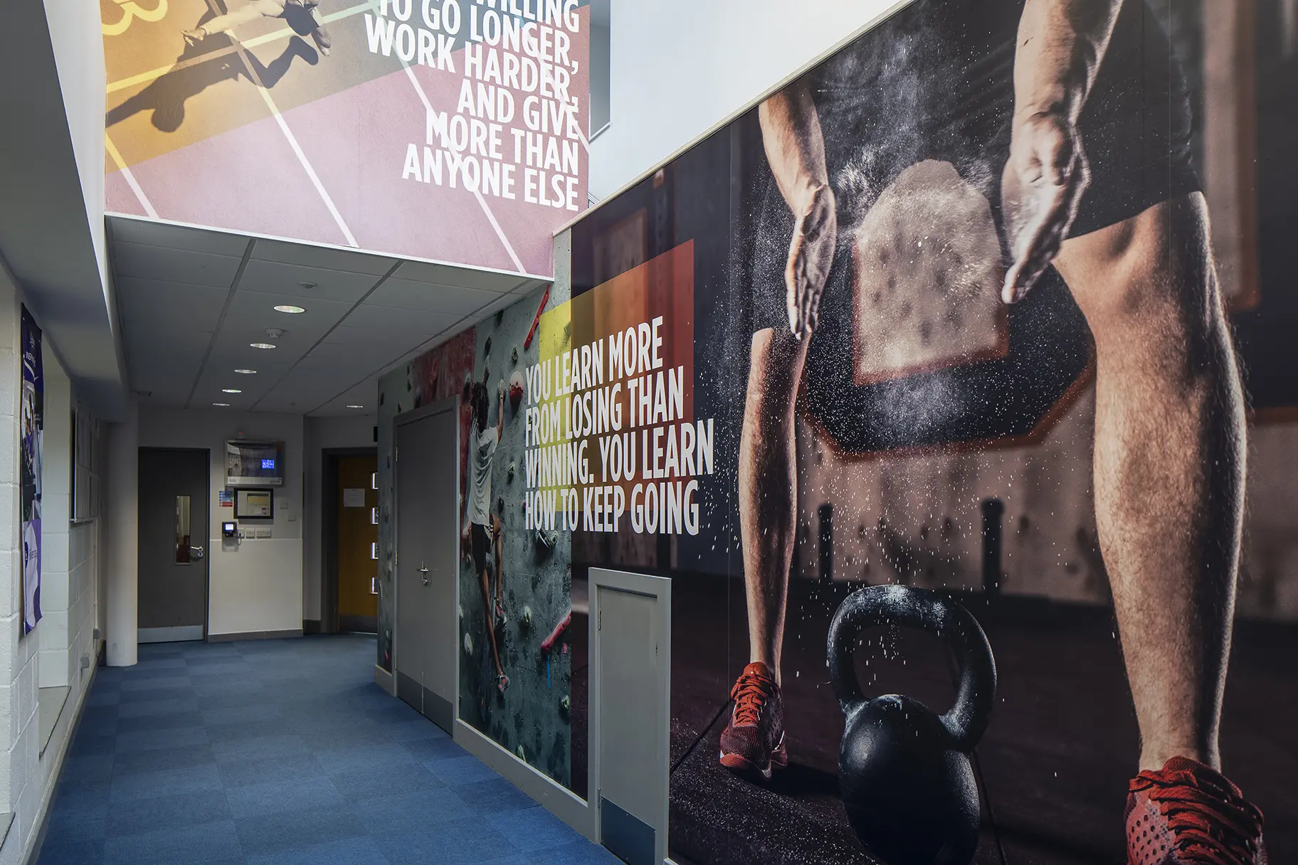 Weydon school hallway wall art