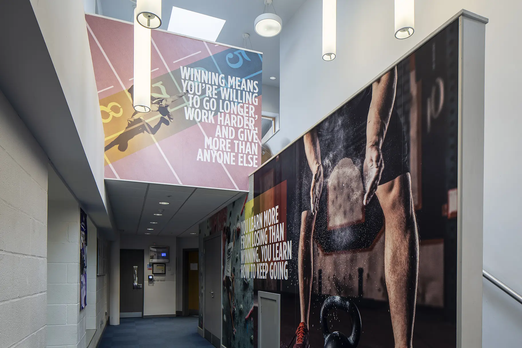 Weydon school hallway wall art