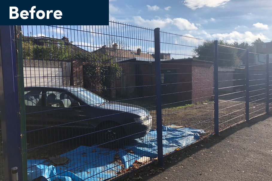 Beecholme fence before