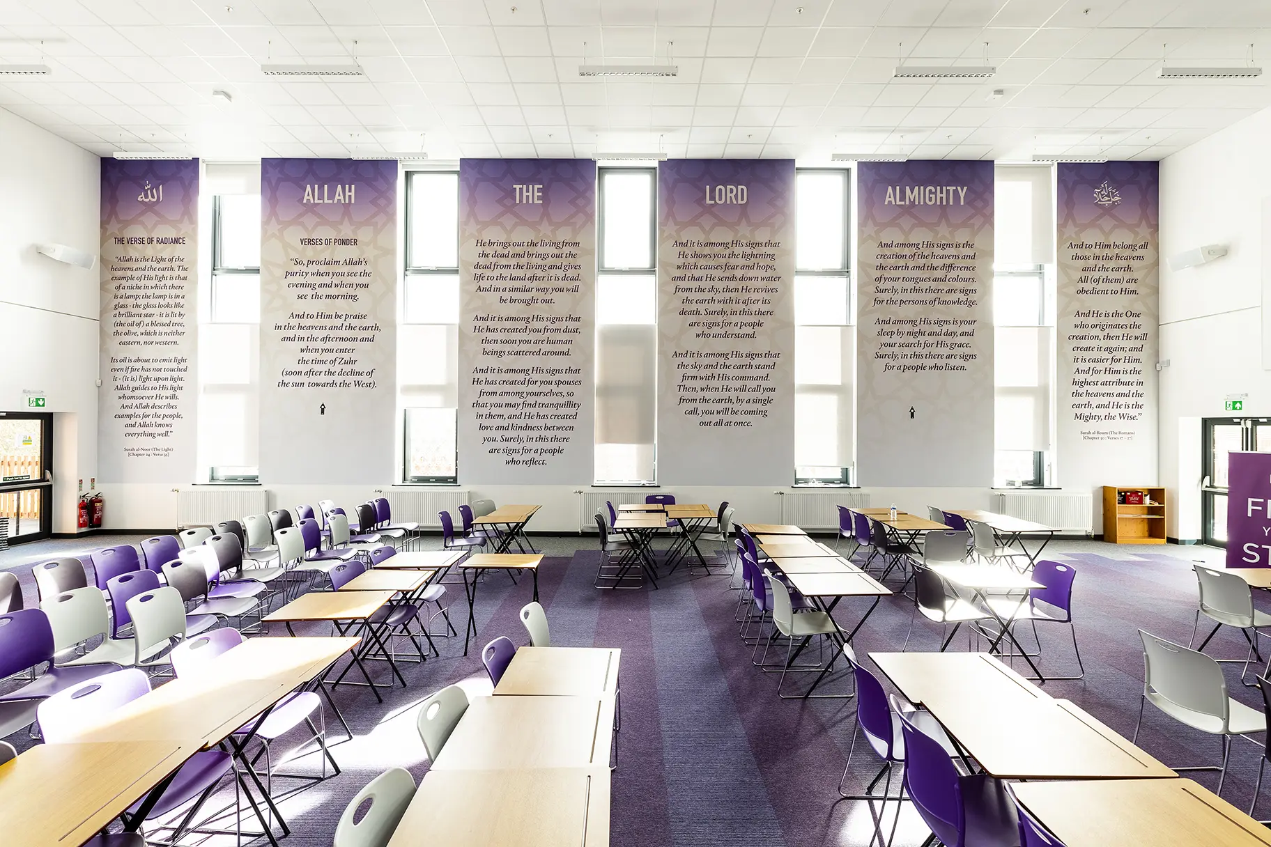 Eden girls hall wall art