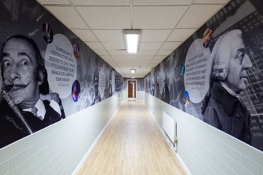 Bishop Challoner School Sixth Form Corridors