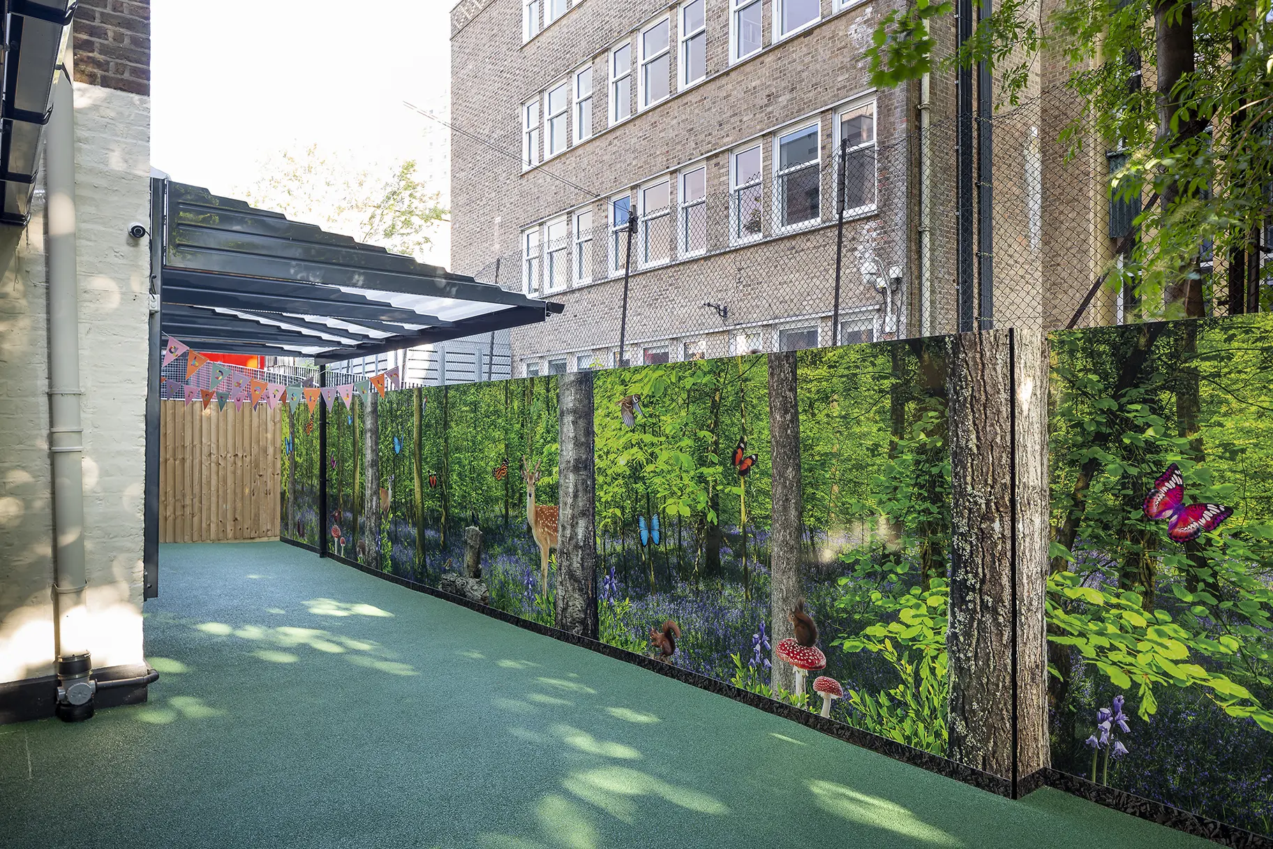 One World Nursey outdoor woodland themed wall art