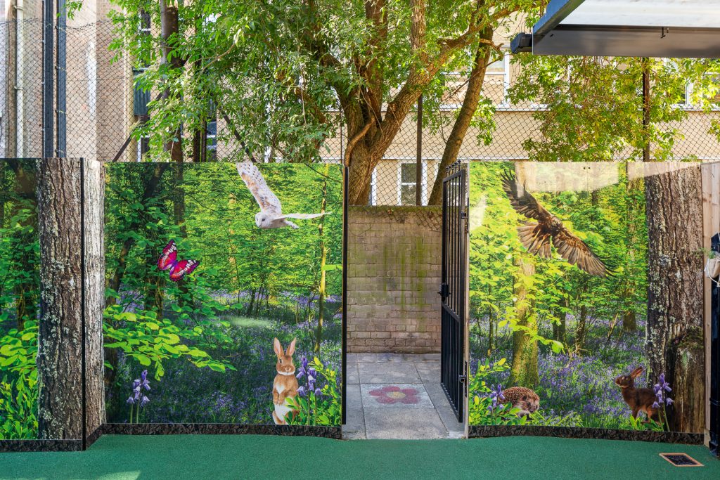 outdoor wall art for schools