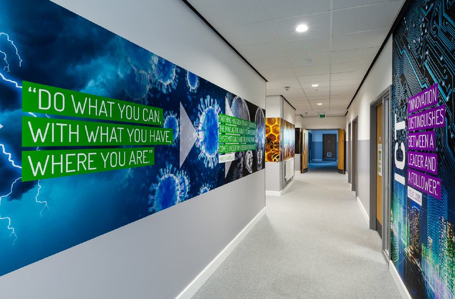 Chertsey wall art for secondary schools