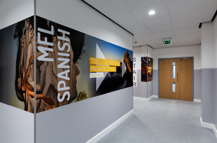 Chertsey wall art for secondary schools