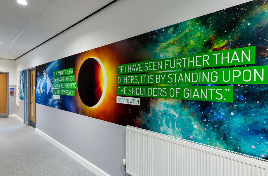 Chertsey wall art for secondary schools