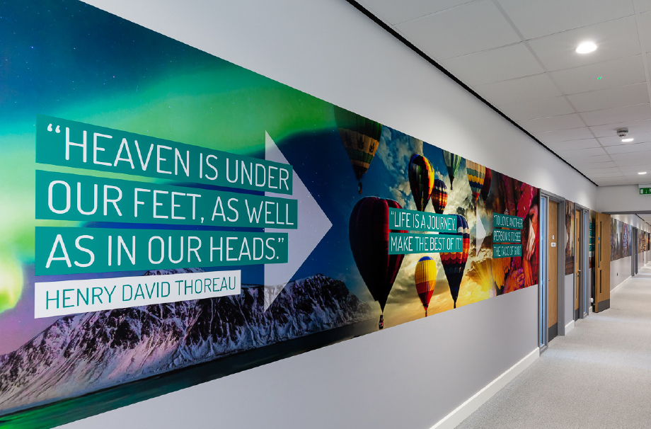 Chertsey wall art for secondary schools