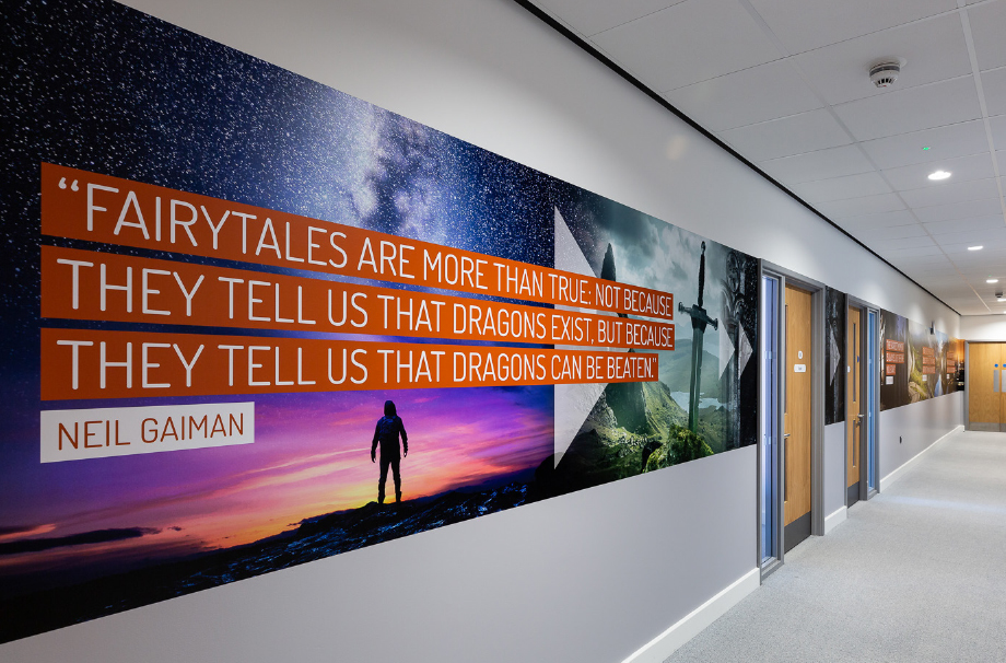 Chertsey wall art for secondary schools