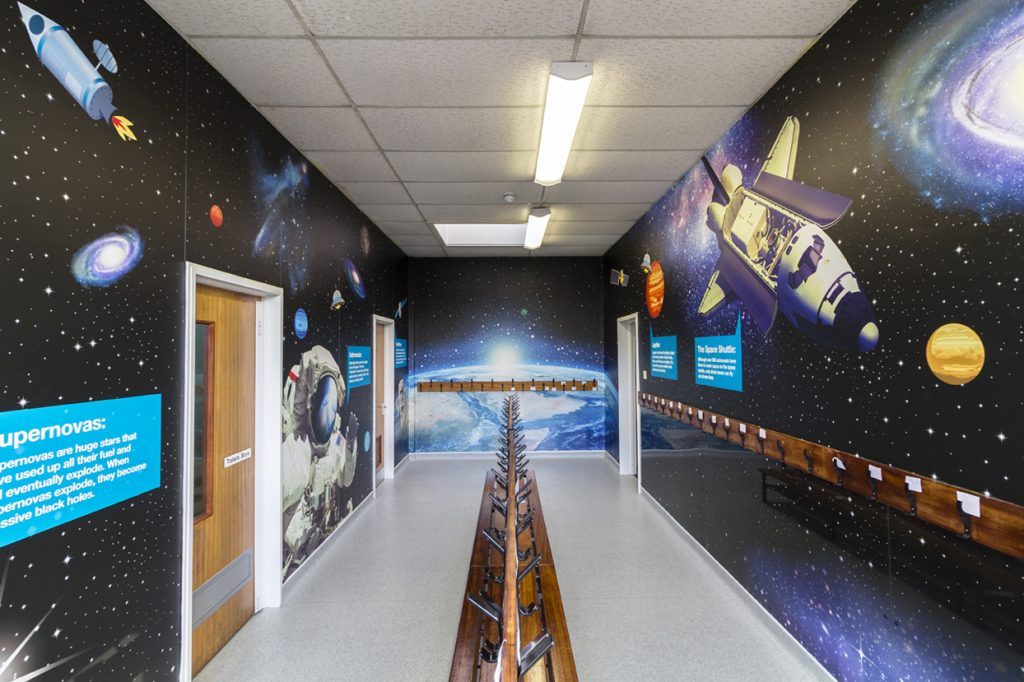 space theme wall art