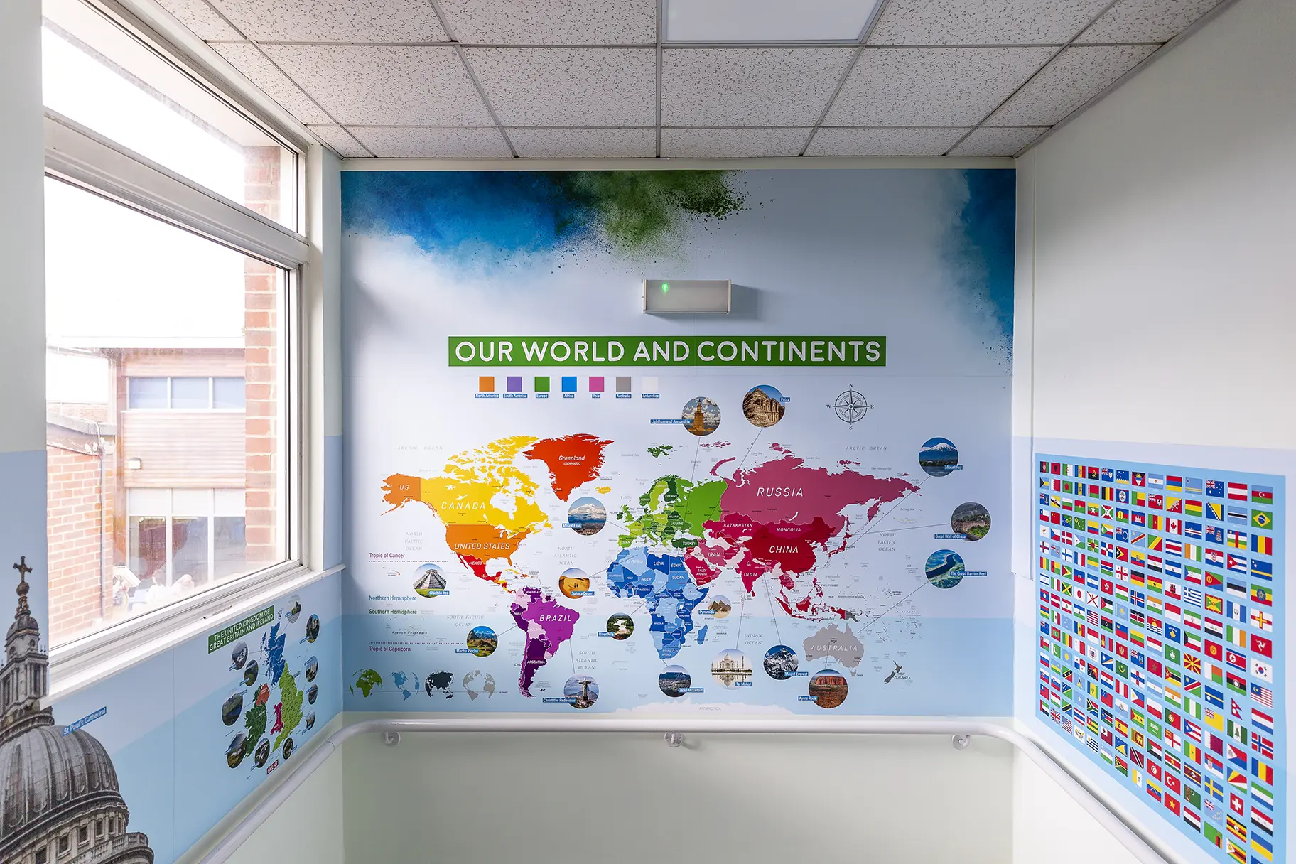 Brentfield Humanities school wall art