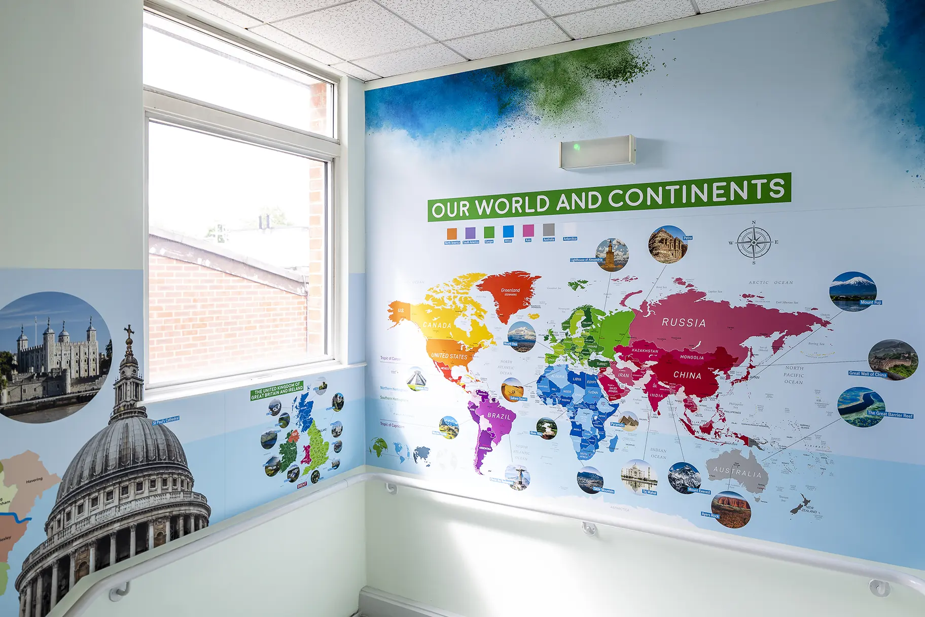 Brentfield Humanities school wall art