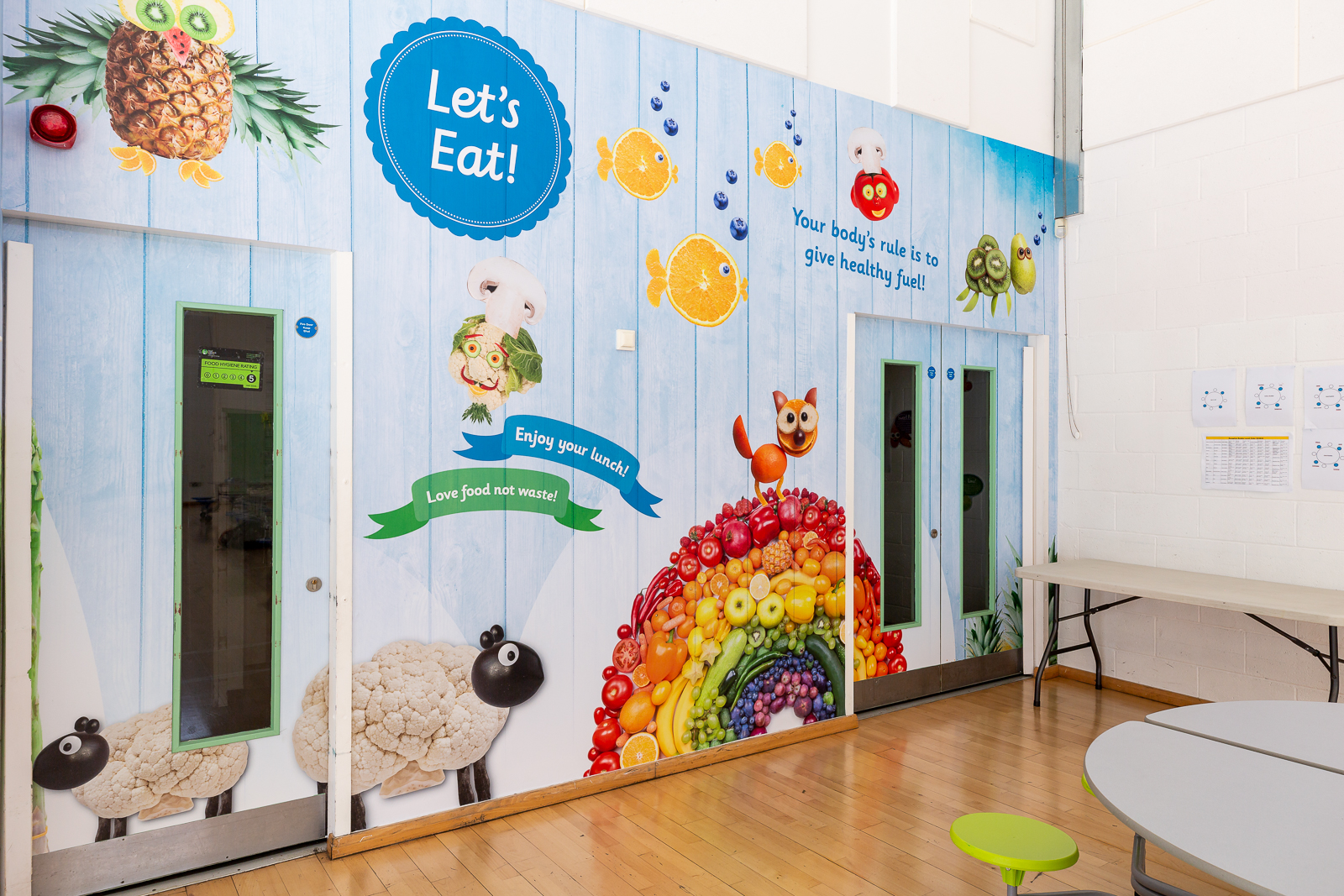 Brentfield primary school wall art