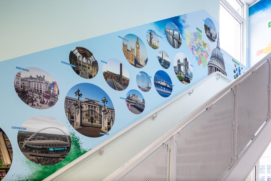 Brentfield Humanities school wall art