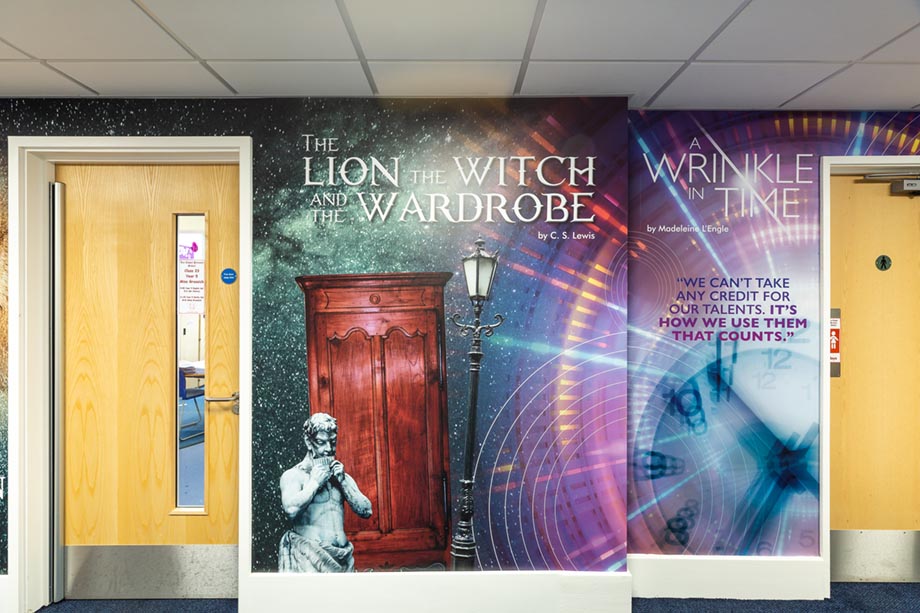 Lee Chapel Literacy School wall art