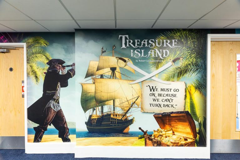 Lee Chapel Literacy School wall art