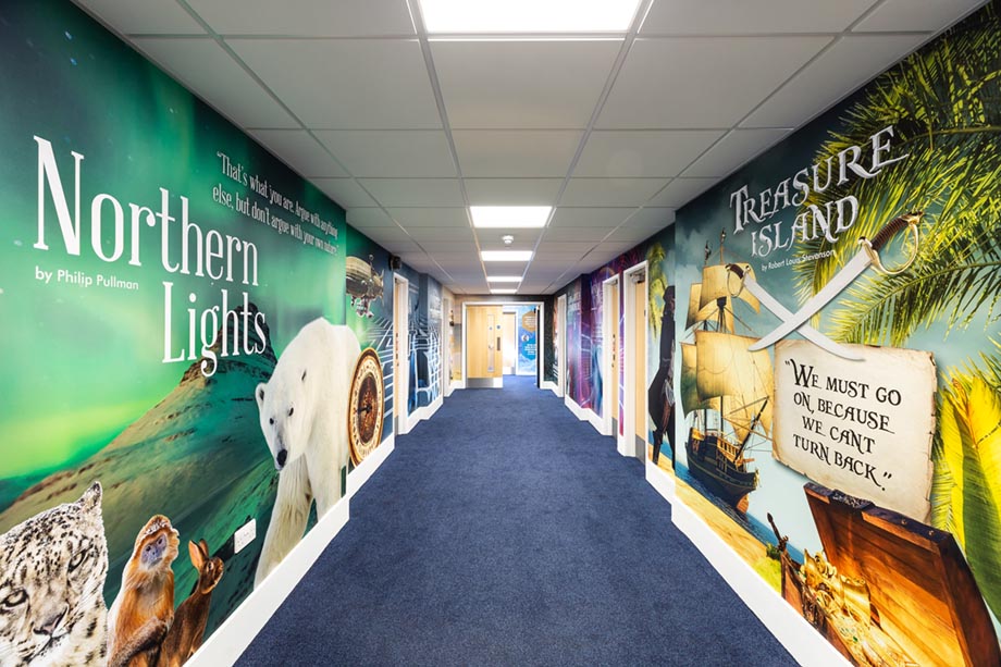 Lee Chapel Literacy School wall art