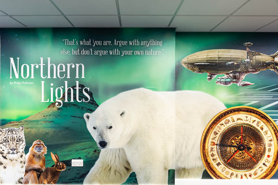 Lee Chapel Literacy School wall art