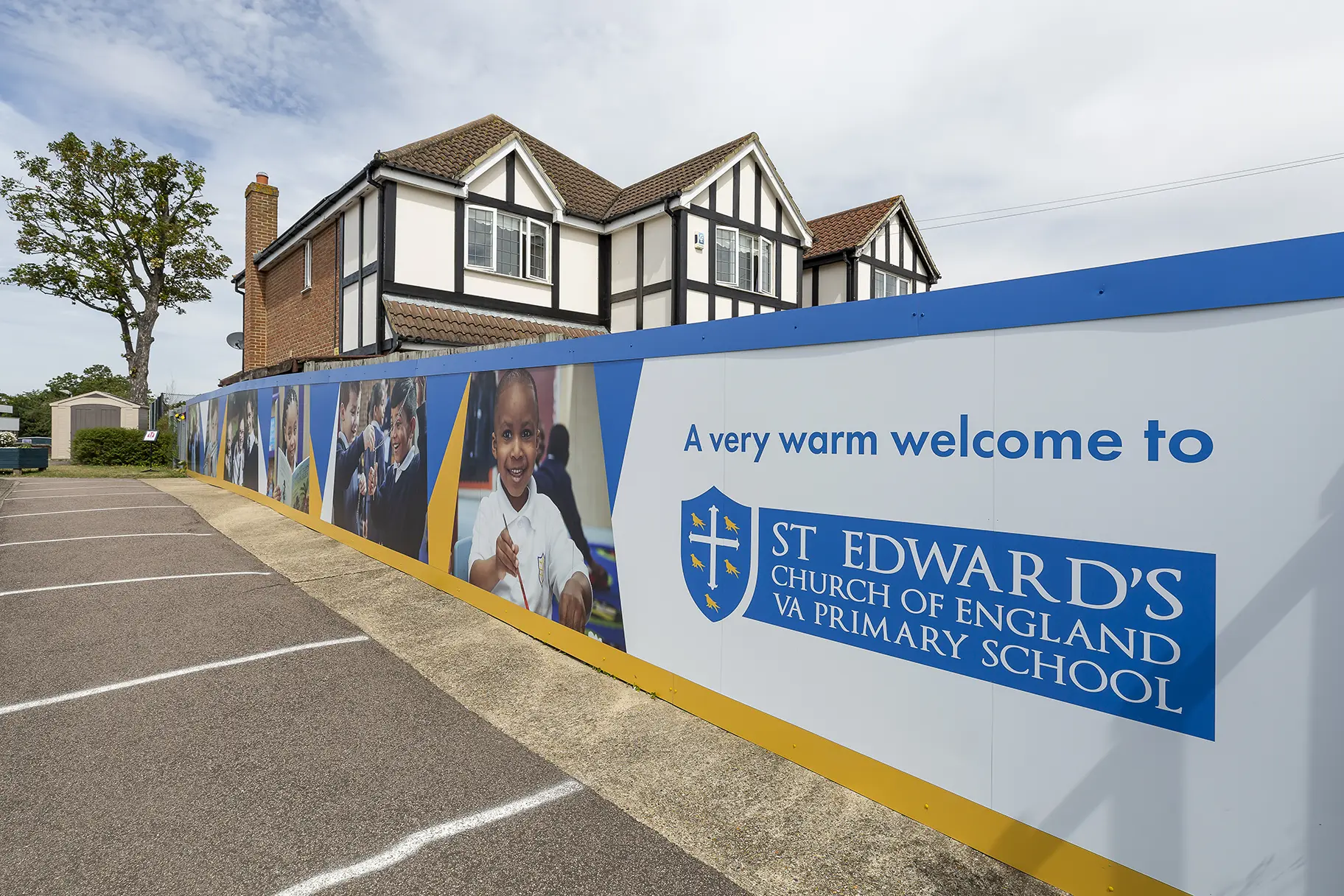 St Edwards external school wall art