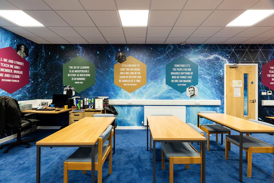 Lee Chapel teaching centre wall art