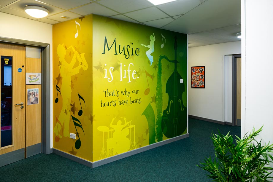 Middleton Primary School values wall art