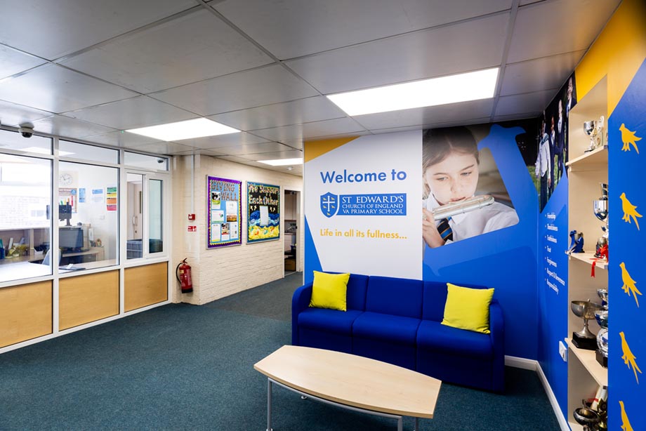 St Edwards external school wall art